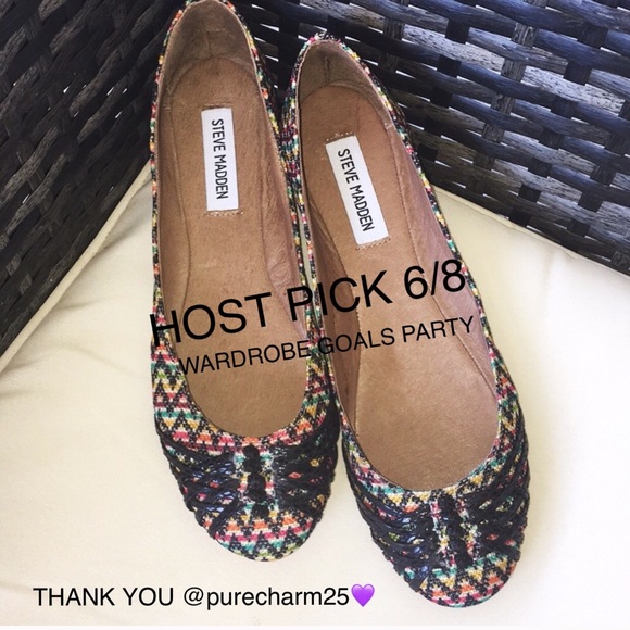 Steve Madden Shoes - Leather Aztec Flats By Steve Madden SZ 9 NWOT